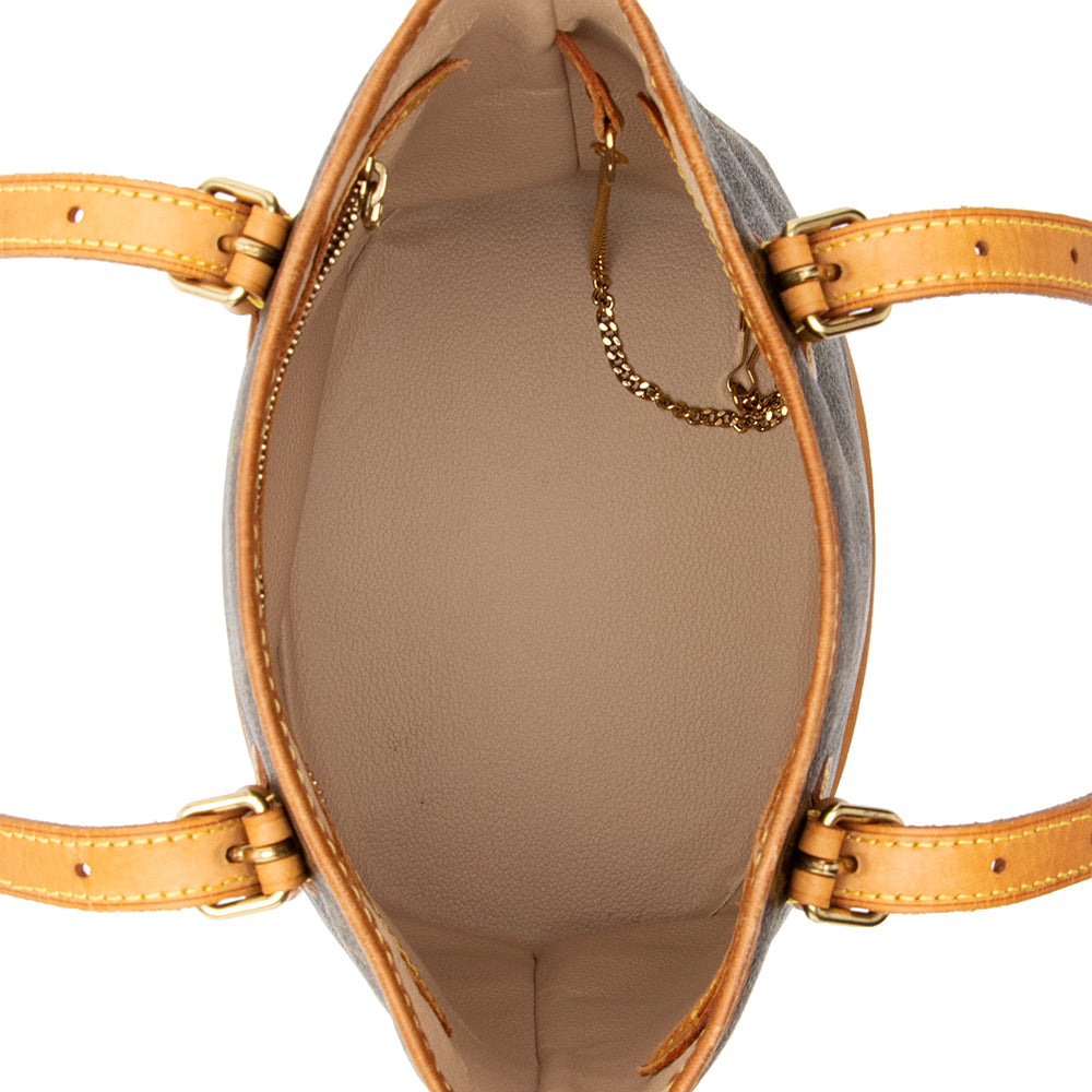 Louis Vuitton Vintage Monogram Canvas Petit Bucket Tote (18926) - Image 7