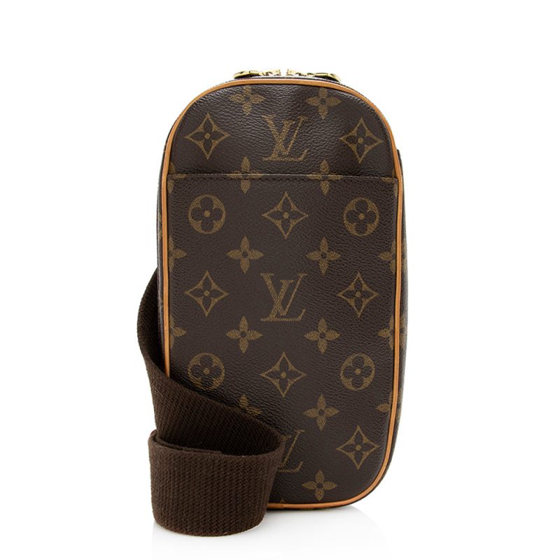 Louis Vuitton Vintage Monogram Canvas Pochette Gange Sling Bag (20873)