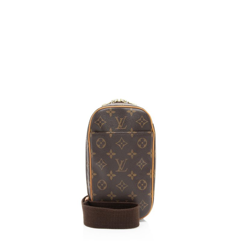 Louis Vuitton Vintage Monogram Canvas Pochette Gange Sling Bag (3940G2)