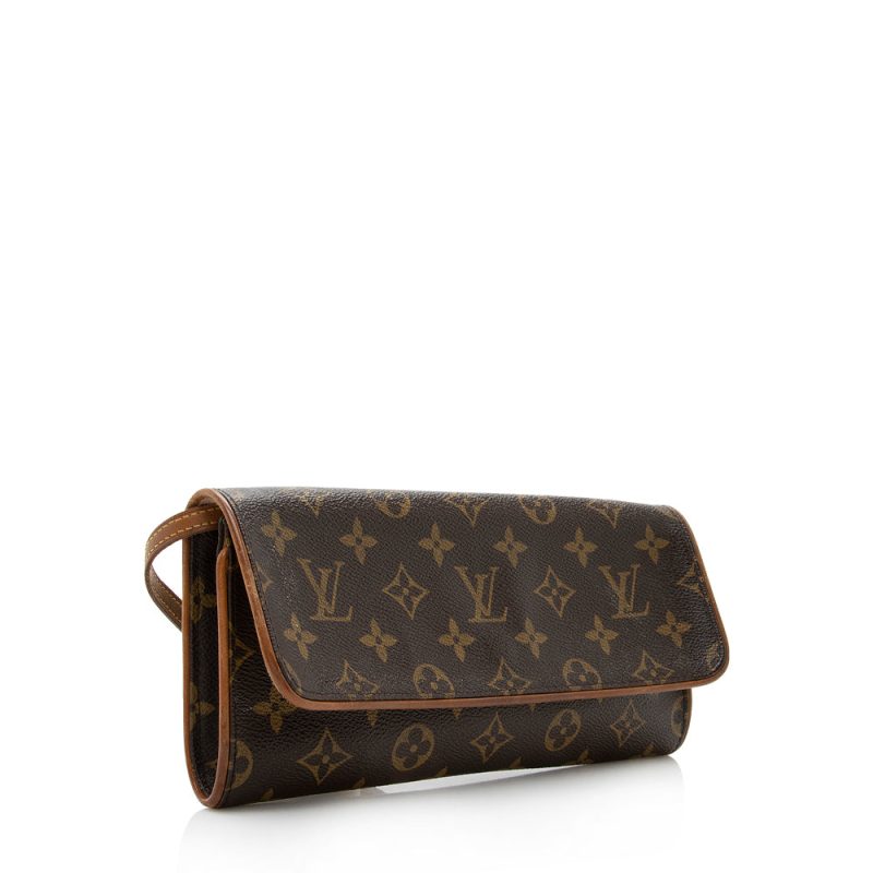Louis Vuitton Vintage Monogram Canvas Pochette Twin GM Shoulder Bag (18031) - Image 2