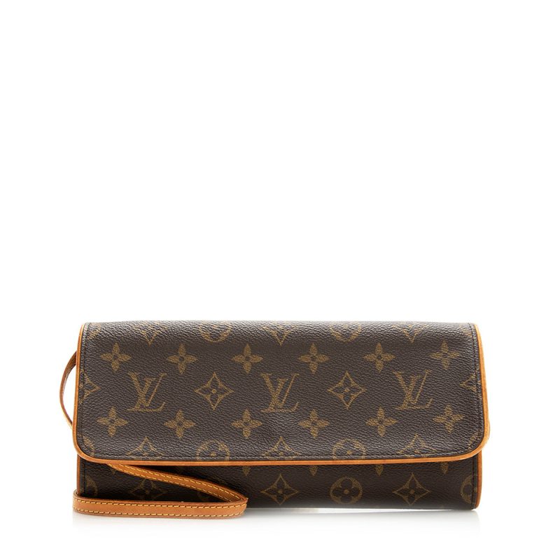 Louis Vuitton Vintage Monogram Canvas Pochette Twin GM Shoulder Bag (20305)