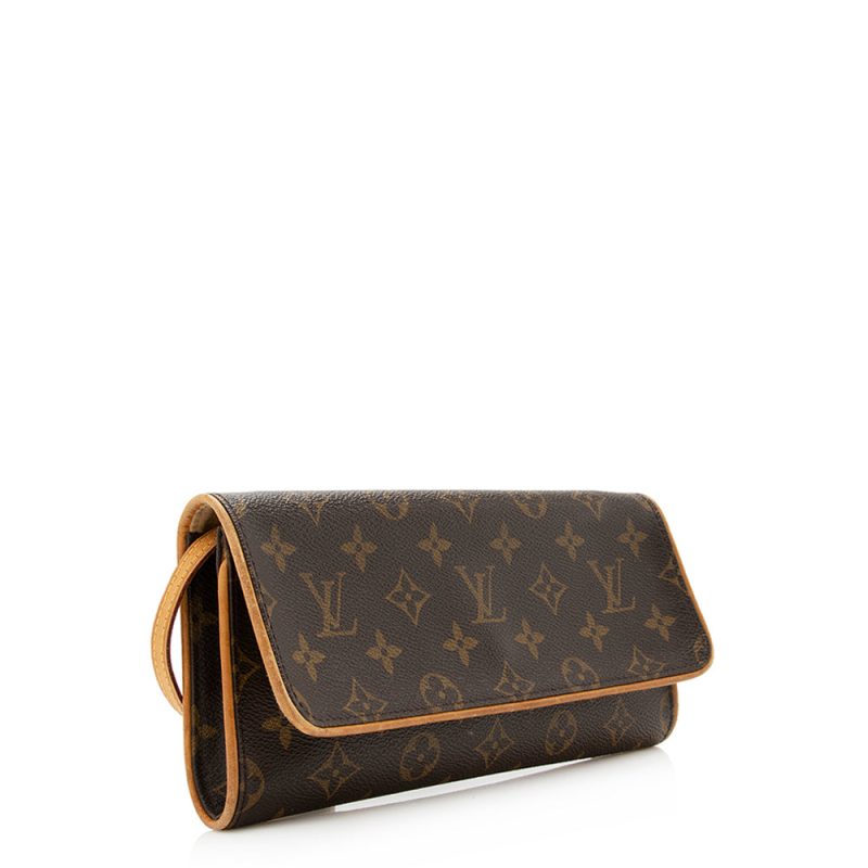 Louis Vuitton Vintage Monogram Canvas Pochette Twin GM Shoulder Bag (20795) - Image 2