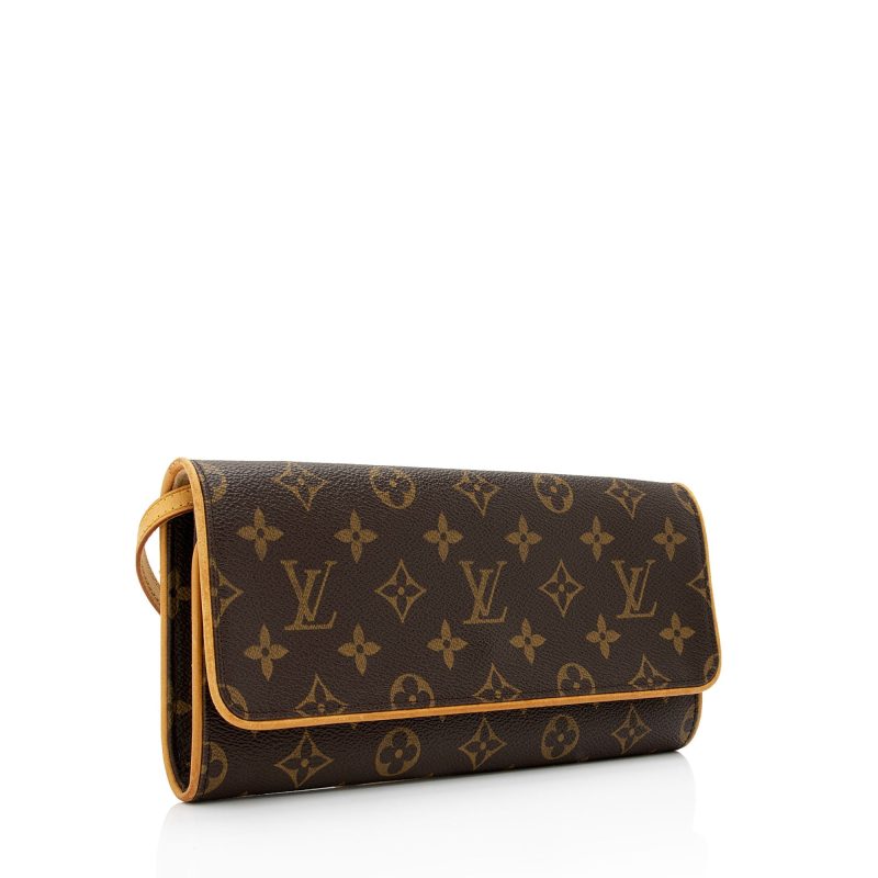 Louis Vuitton Vintage Monogram Canvas Pochette Twin GM Shoulder Bag (lrMdPe) - Image 2