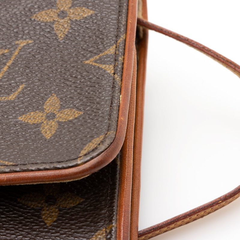 Louis Vuitton Vintage Monogram Canvas Pochette Twin GM Shoulder Bag (23937) - Image 9
