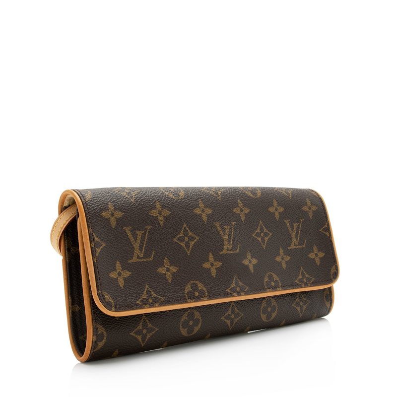 Louis Vuitton Vintage Monogram Canvas Pochette Twin GM Shoulder Bag (23821) - Image 2