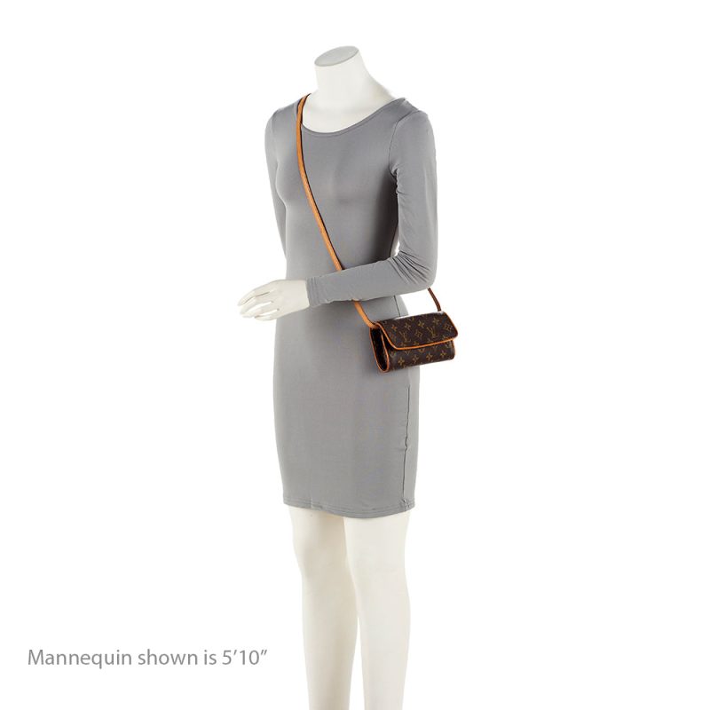 Louis Vuitton Vintage Monogram Canvas Pochette Twin GM Shoulder Bag (to1955) - Image 5