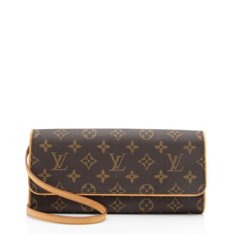 Louis Vuitton Vintage Monogram Canvas Pochette Twin GM Shoulder Bag (K7tXC4)