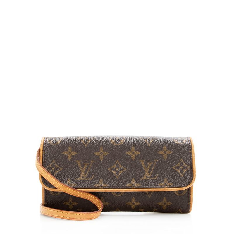 Louis Vuitton Vintage Monogram Canvas Pochette Twin PM Shoulder Bag (19641)