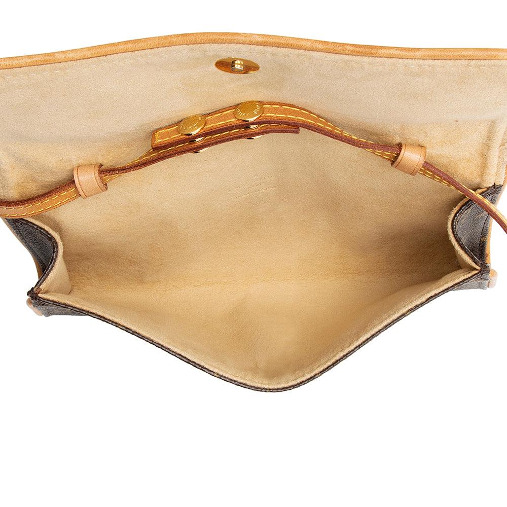 Louis Vuitton Vintage Monogram Canvas Pochette Twin PM Shoulder Bag (19641) - Image 7