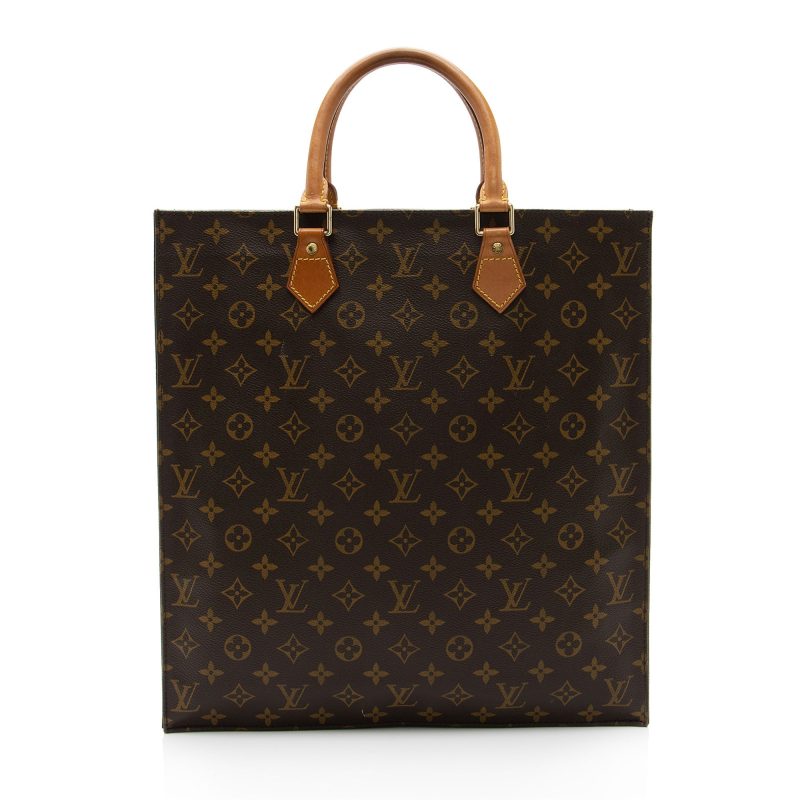 Louis Vuitton Vintage Monogram Canvas Sac Plat Tote (J82trl)