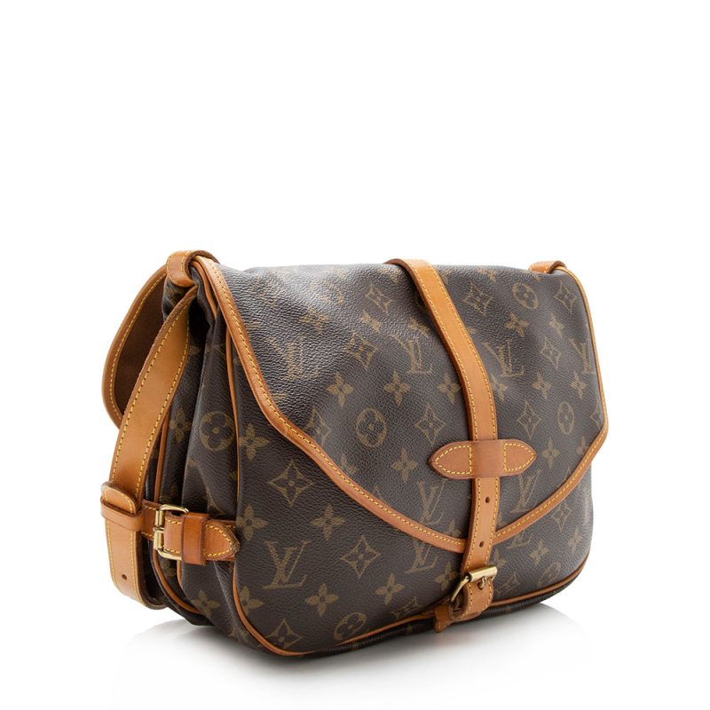 Louis Vuitton Vintage Monogram Canvas Saumur 30 Messenger Bag (14248) - Image 2