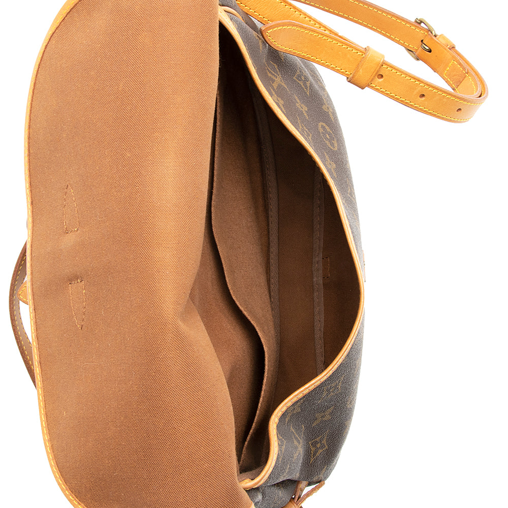 Louis Vuitton Vintage Monogram Canvas Saumur 30 Messenger Bag (KLQMaQ) - Image 5