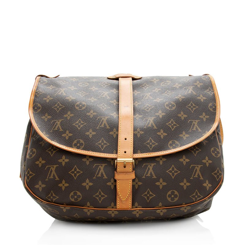 Louis Vuitton Vintage Monogram Canvas Saumur 35 Messenger Bag (186182) - Image 3