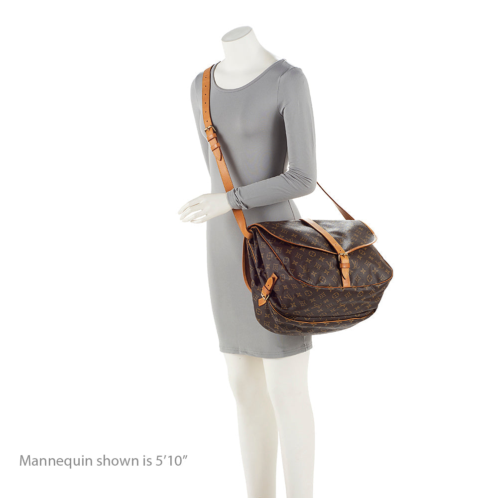 Louis Vuitton Vintage Monogram Canvas Saumur 35 Messenger Bag (186182) - Image 5