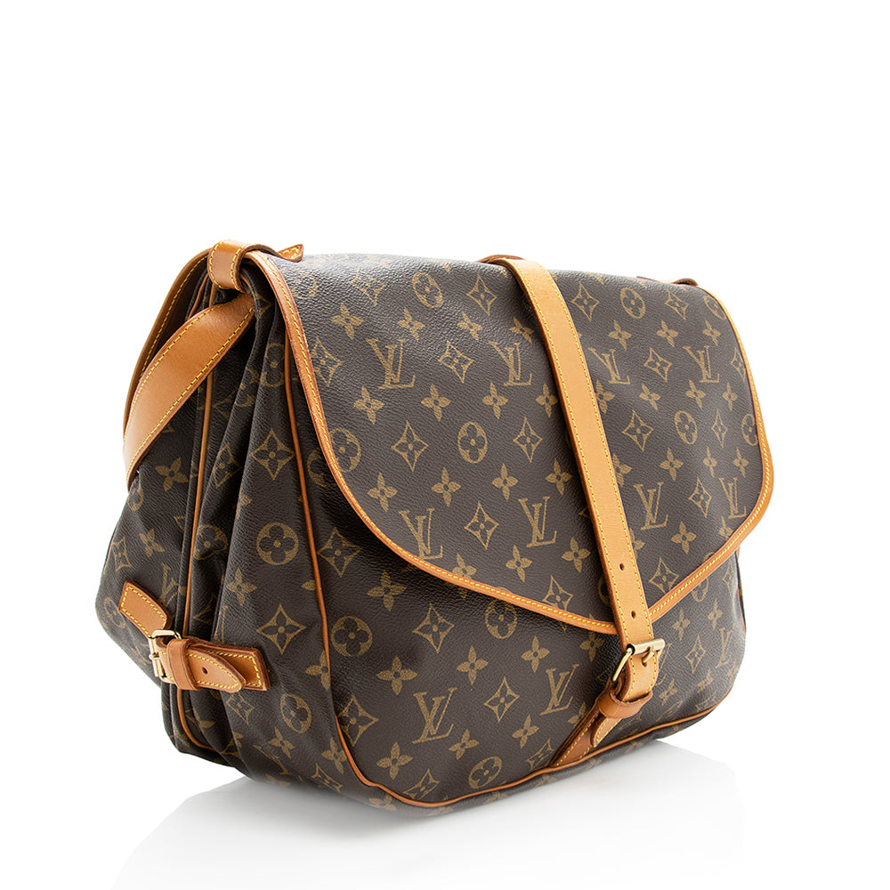 Louis Vuitton Vintage Monogram Canvas Saumur 35 Messenger Bag (186182) - Image 2