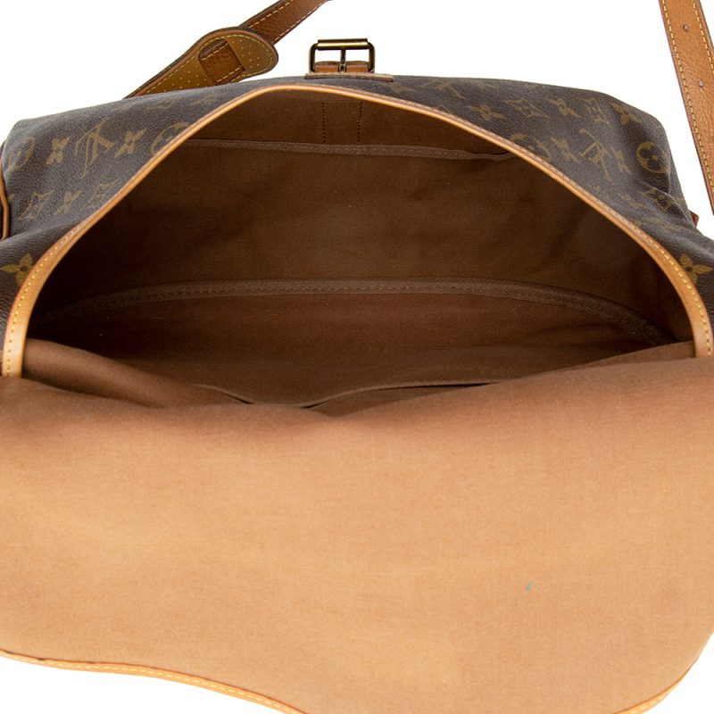 Louis Vuitton Vintage Monogram Canvas Saumur 35 Messenger Bag (19530) - Image 8