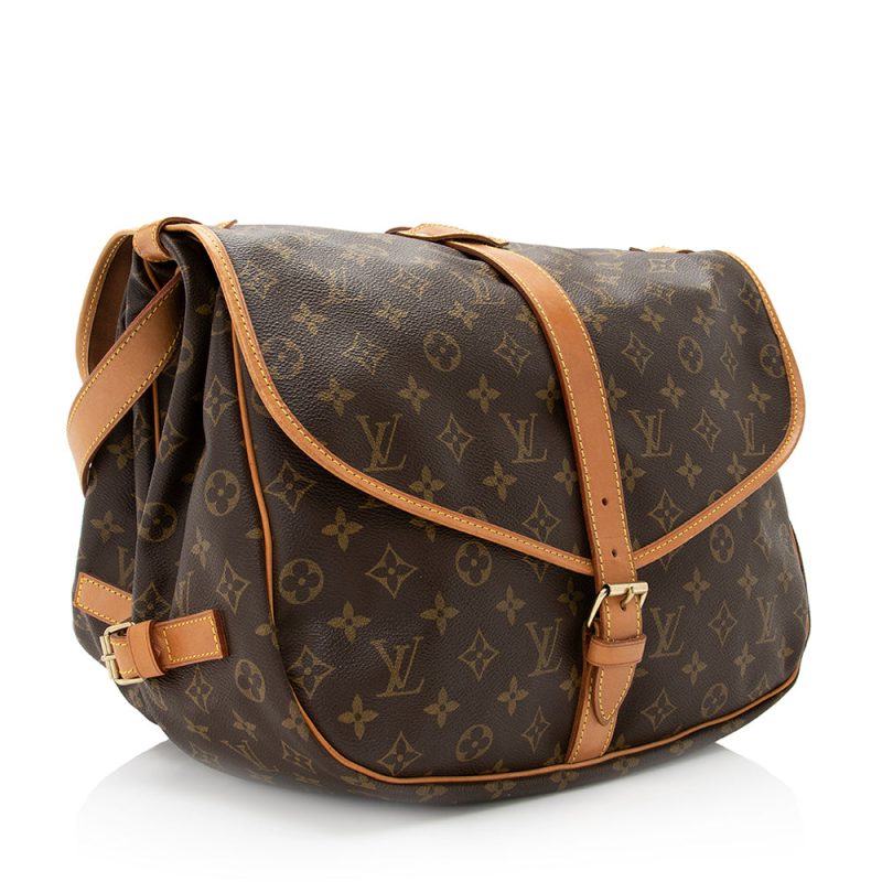 Louis Vuitton Vintage Monogram Canvas Saumur 35 Messenger Bag (20371) - Image 2