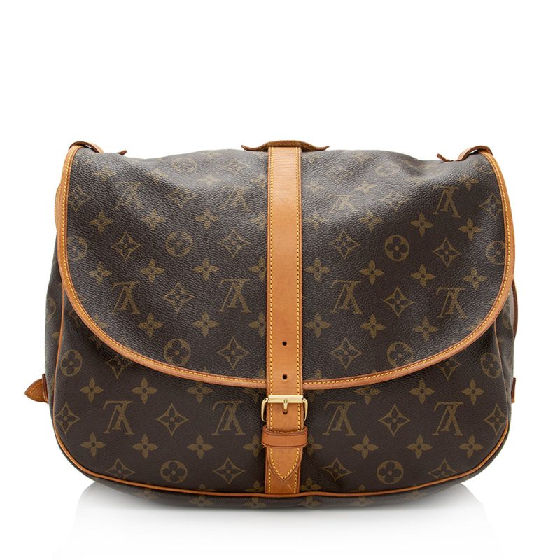 Louis Vuitton Vintage Monogram Canvas Saumur 35 Messenger Bag (20372) - Image 3