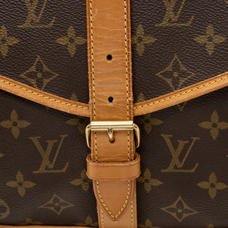 Louis Vuitton Vintage Monogram Canvas Saumur 35 Messenger Bag (20845) - Image 10