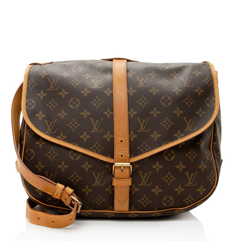 Louis Vuitton Vintage Monogram Canvas Saumur 35 Messenger Bag (20845)