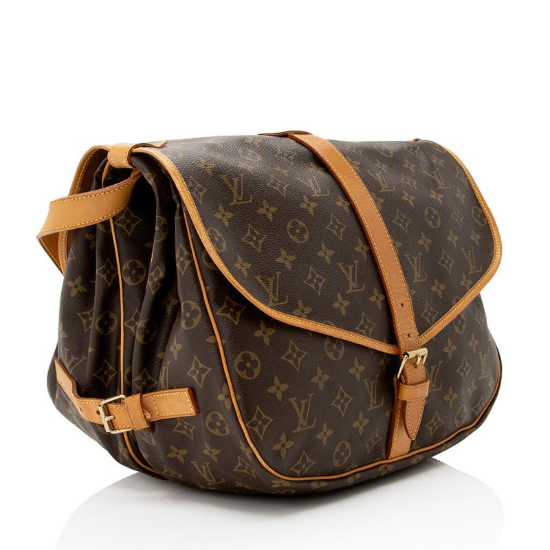 Louis Vuitton Vintage Monogram Canvas Saumur 35 Messenger Bag (20845) - Image 2