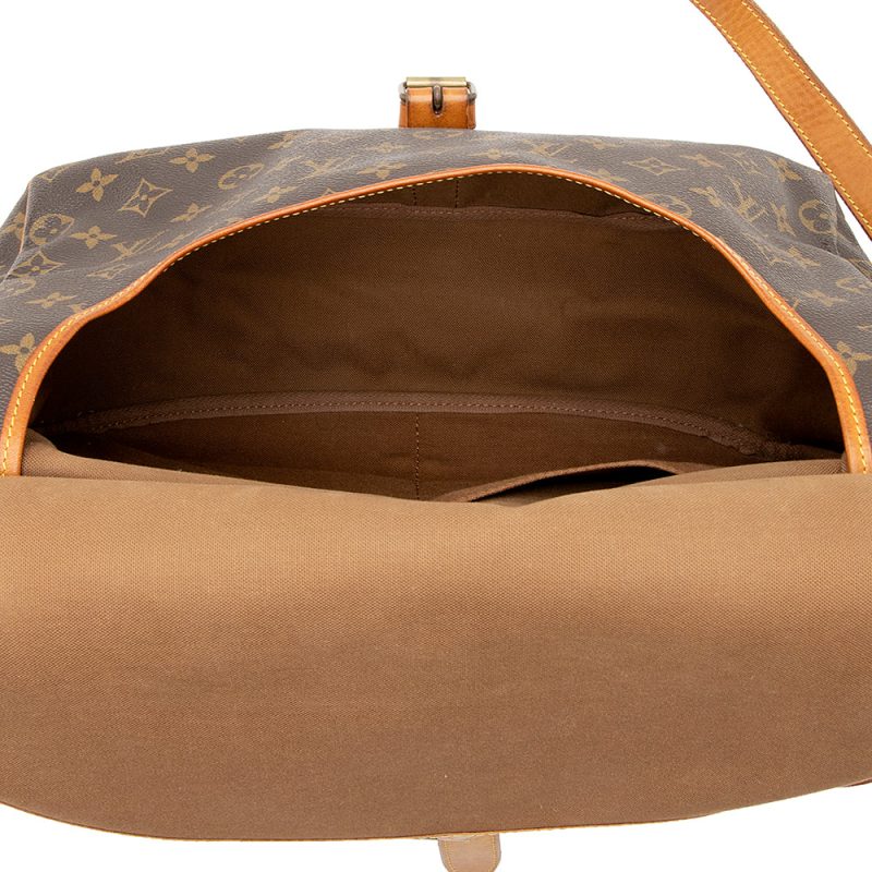 Louis Vuitton Vintage Monogram Canvas Saumur 35 Messenger Bag (21228) - Image 7
