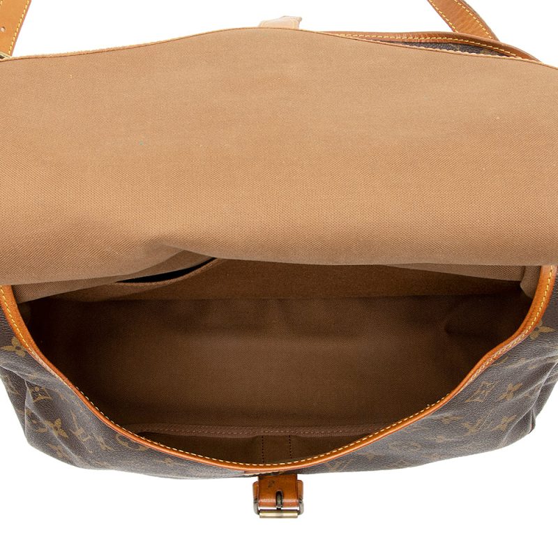 Louis Vuitton Vintage Monogram Canvas Saumur 35 Messenger Bag (21228) - Image 8