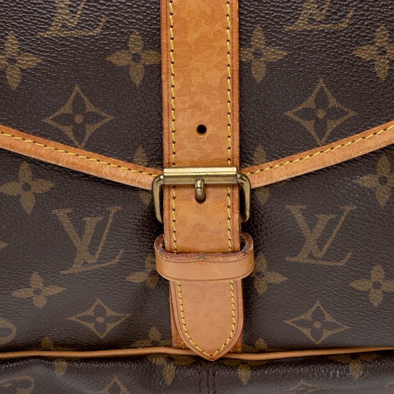 Louis Vuitton Vintage Monogram Canvas Saumur 35 Messenger Bag (21214) - Image 10