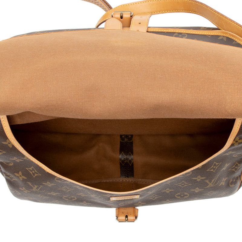 Louis Vuitton Vintage Monogram Canvas Saumur 35 Messenger Bag (21214) - Image 8