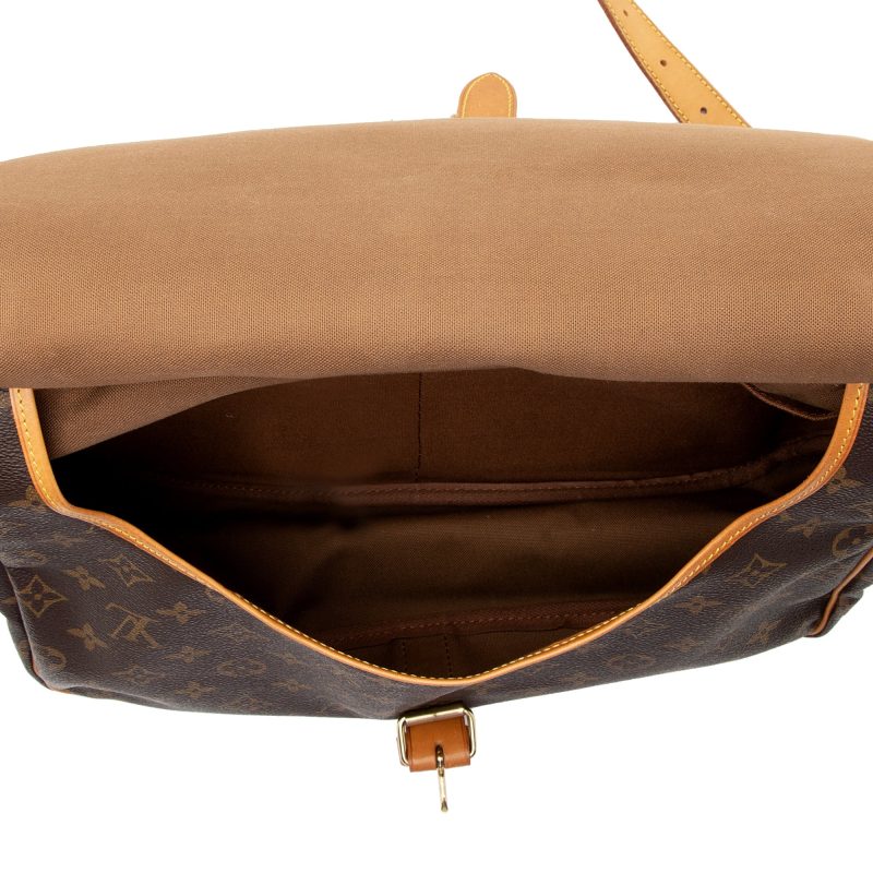 Louis Vuitton Vintage Monogram Canvas Saumur 35 Messenger Bag (22921) - Image 7