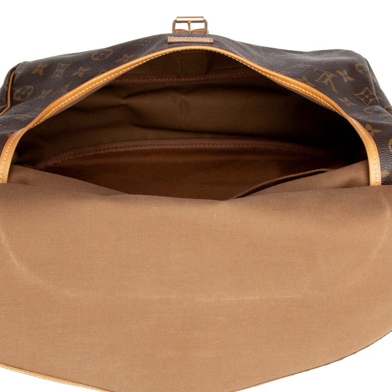 Louis Vuitton Vintage Monogram Canvas Saumur 35 Messenger Bag (22921) - Image 8