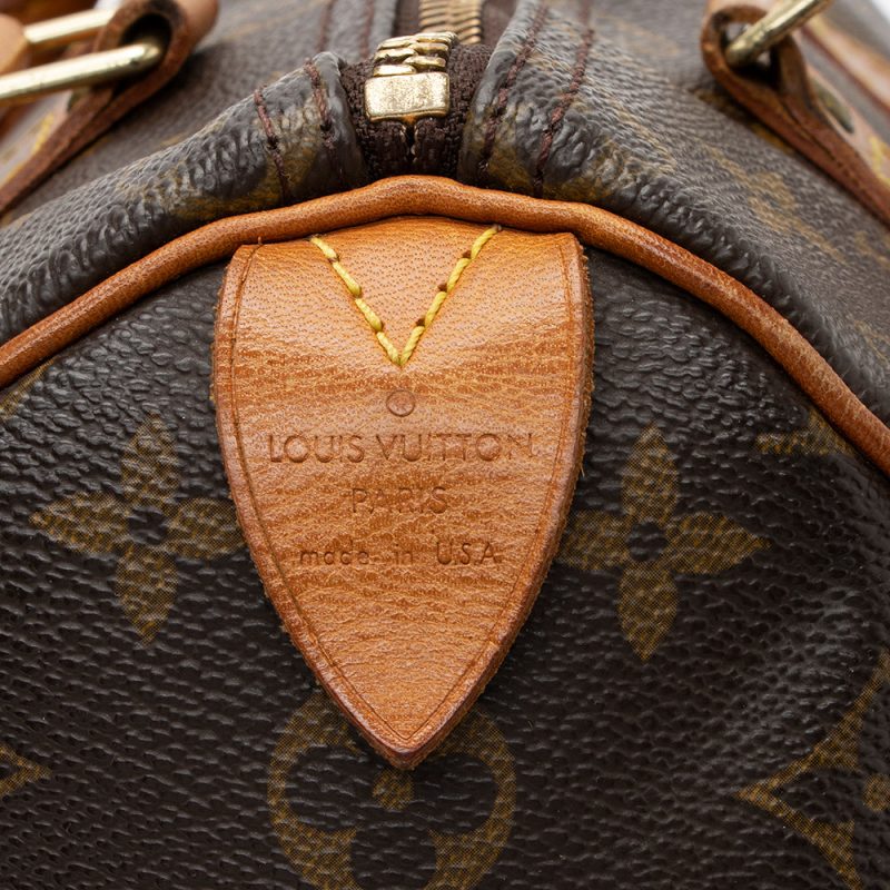 Louis Vuitton Vintage Monogram Canvas Speedy 25 Satchel (17555) - Image 8
