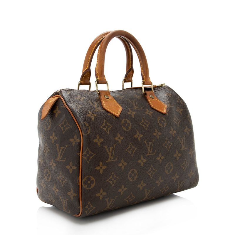 Louis Vuitton Vintage Monogram Canvas Speedy 25 Satchel (17555) - Image 2