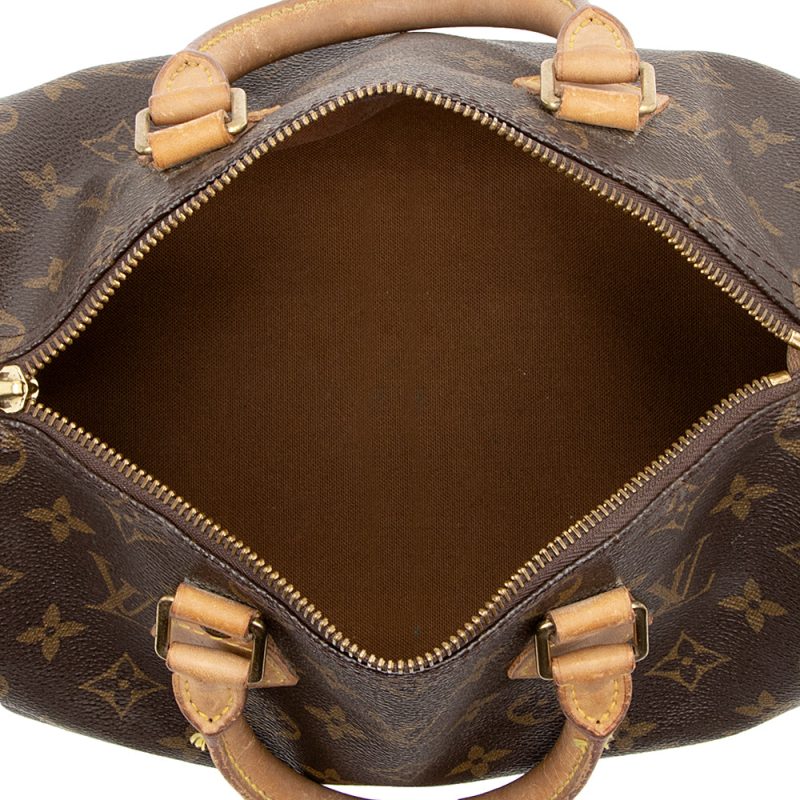 Louis Vuitton Vintage Monogram Canvas Speedy 25 Satchel (16510) - Image 7
