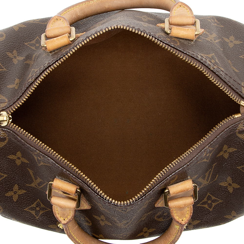 Louis Vuitton Vintage Monogram Canvas Speedy 25 Satchel (16510) - Image 7