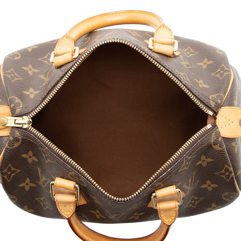 Louis Vuitton Vintage Monogram Canvas Speedy 25 Satchel (19005) - Image 7