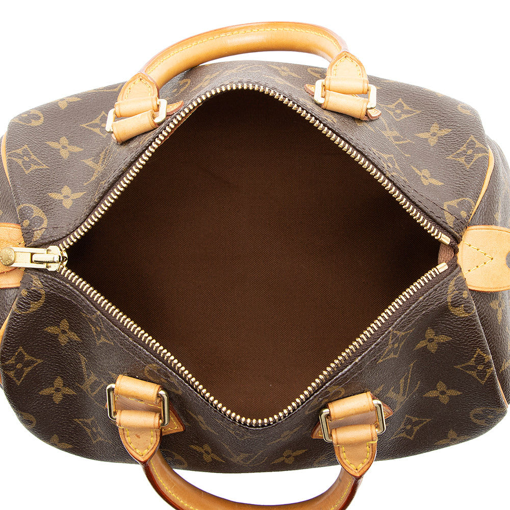 Louis Vuitton Vintage Monogram Canvas Speedy 25 Satchel (19005) - Image 7