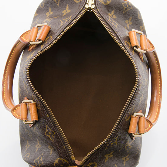 Louis Vuitton Vintage Monogram Canvas Speedy 25 Satchel (bsR58g) - Image 3