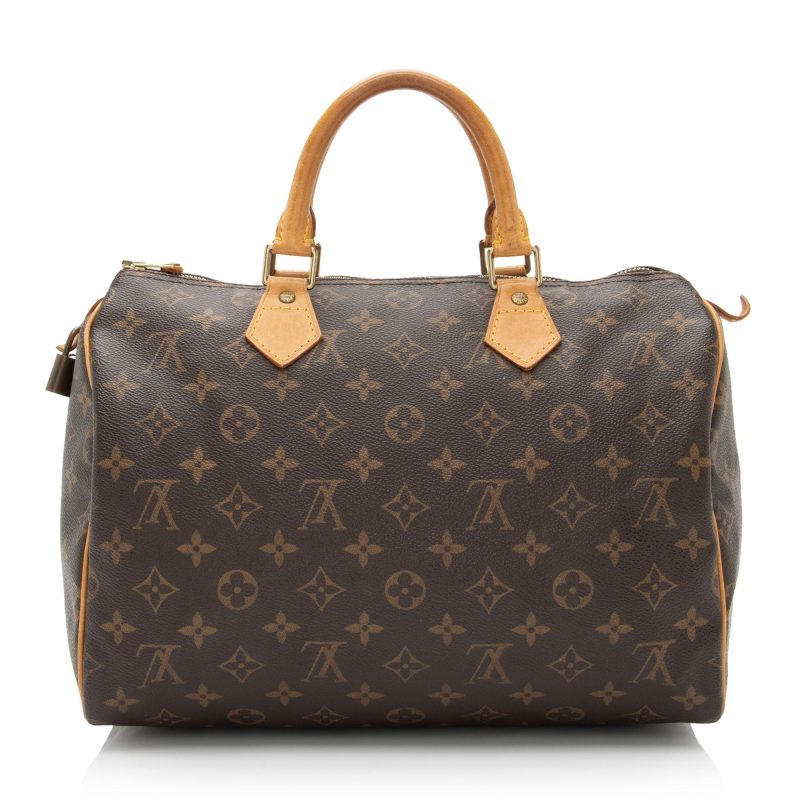 Louis Vuitton Vintage Monogram Canvas Speedy 30 Satchel - FINAL SALE (i487yQ) - Image 3