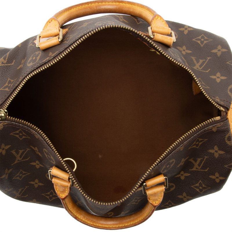 Louis Vuitton Vintage Monogram Canvas Speedy 30 Satchel - FINAL SALE (i487yQ) - Image 7