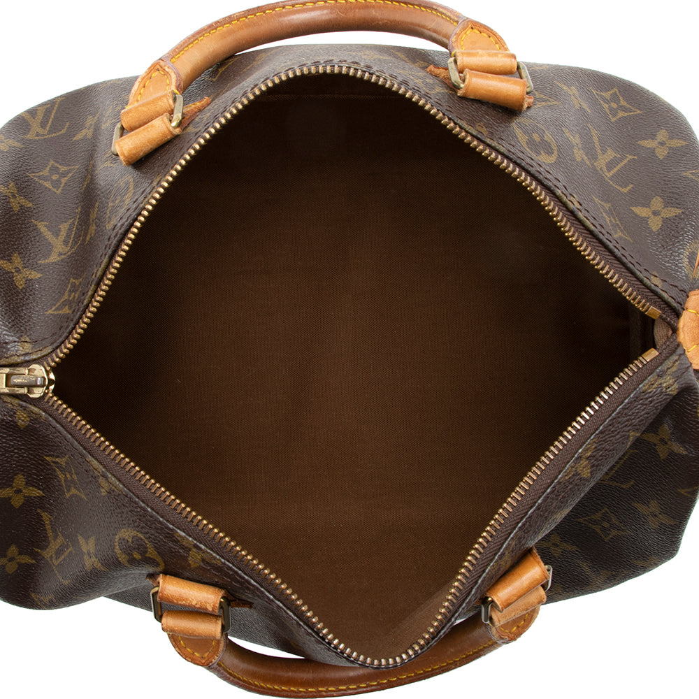 Louis Vuitton Vintage Monogram Canvas Speedy 30 Satchel (16524) - Image 7