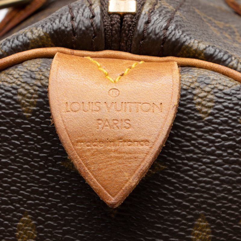 Louis Vuitton Vintage Monogram Canvas Speedy 30 Satchel (16524) - Image 8