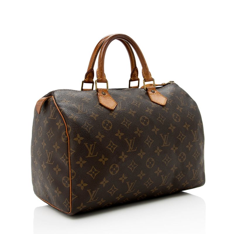 Louis Vuitton Vintage Monogram Canvas Speedy 30 Satchel (14577) - Image 2