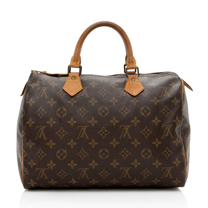 Louis Vuitton Vintage Monogram Canvas Speedy 30 Satchel (16597) - Image 3