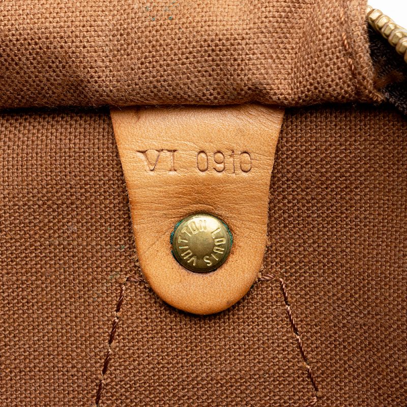 Louis Vuitton Vintage Monogram Canvas Speedy 30 Satchel (16597) - Image 6