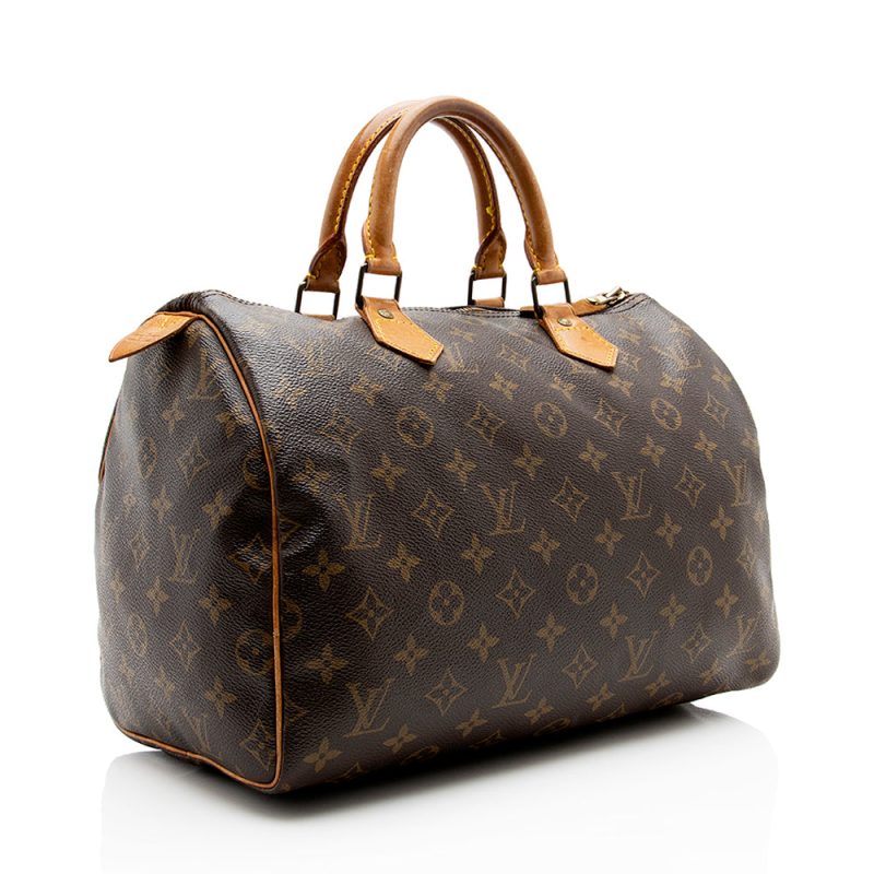 Louis Vuitton Vintage Monogram Canvas Speedy 30 Satchel (16597) - Image 2