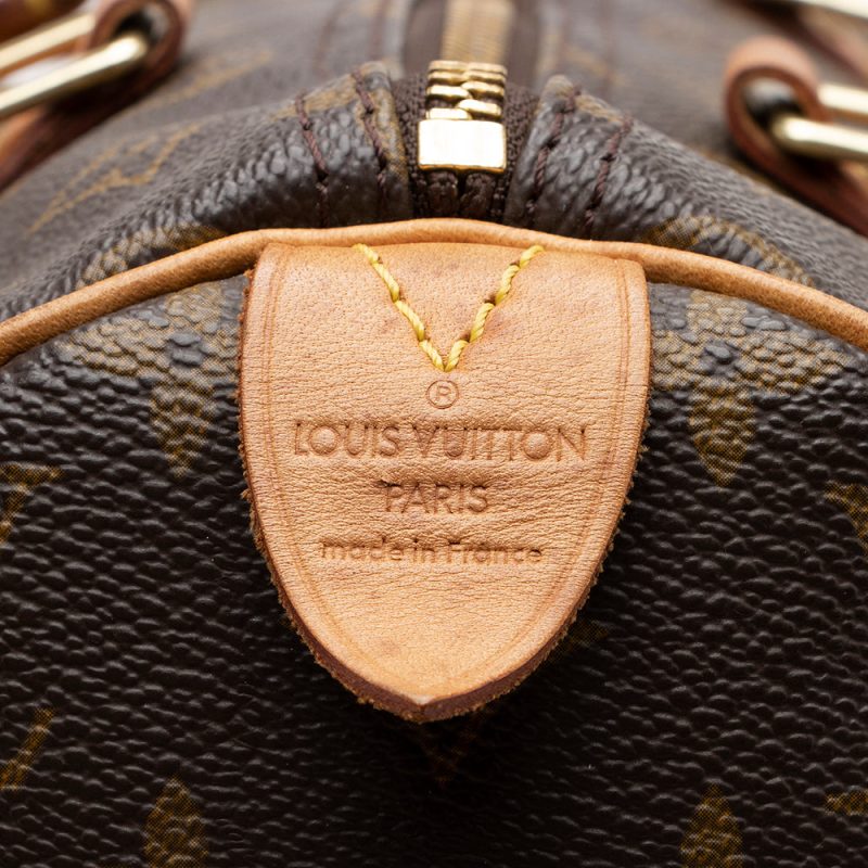 Louis Vuitton Vintage Monogram Canvas Speedy 30 Satchel (16685) - Image 8
