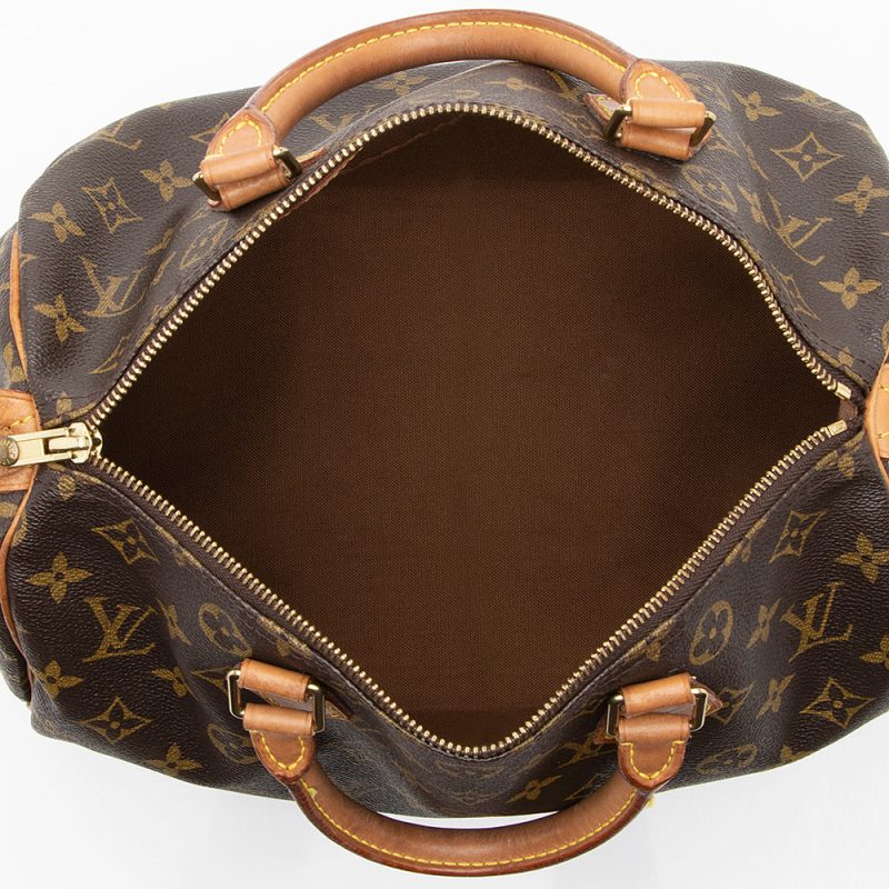 Louis Vuitton Vintage Monogram Canvas Speedy 30 Satchel (18387) - Image 7