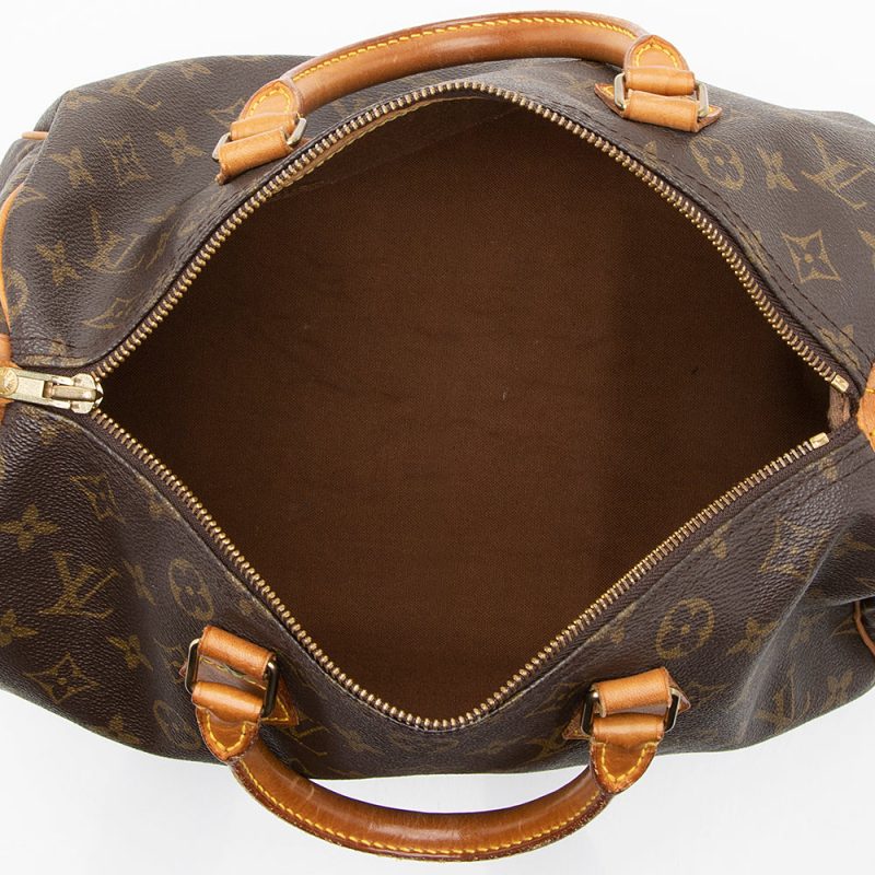 Louis Vuitton Vintage Monogram Canvas Speedy 30 Satchel (18388) - Image 7