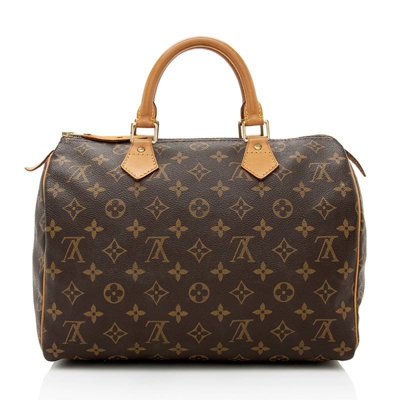 Louis Vuitton Vintage Monogram Canvas Speedy 30 Satchel (18582) - Image 3
